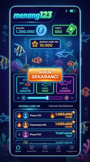 Pratinjau antarmuka menang123 — aplikasi APK resmi Android v4.8.6